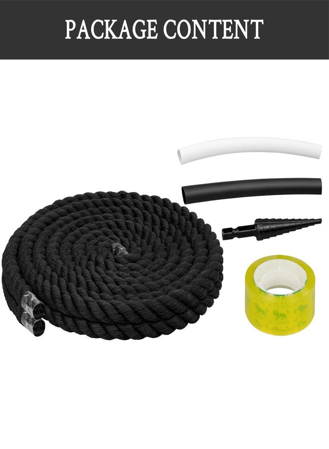 Endoto Rope Laces for Air Force 1, Thick Chunky Fat Shoelaces Strings for AF Sneaker Shoes(Color:Black,Size:10MM) - Image 4